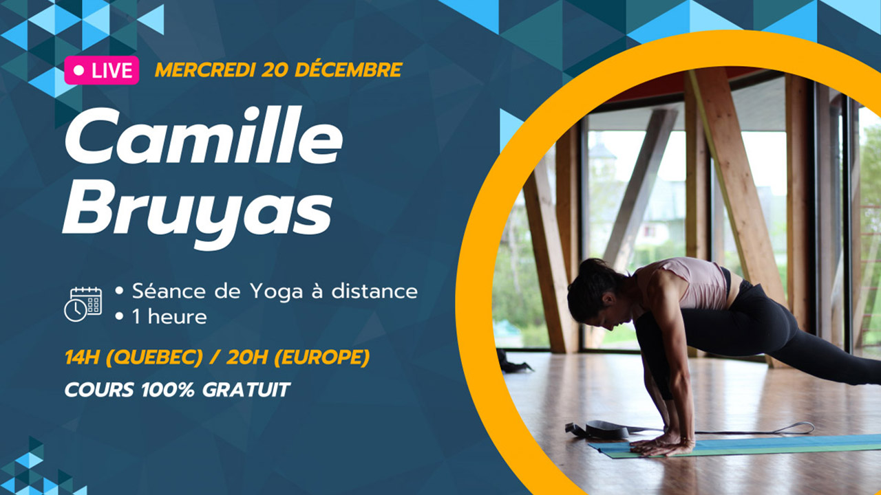 Séance Yoga Live avec Camille Bruyas